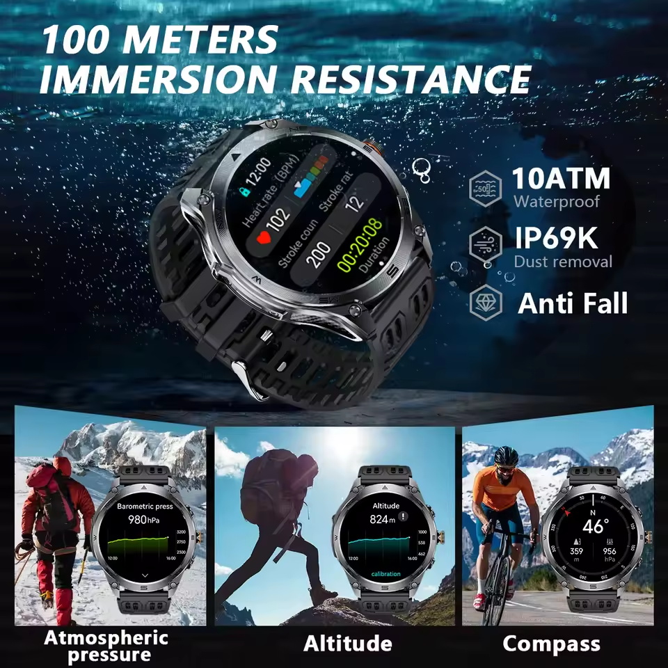 2025 New Outdoors Military GPS - Altimeter Compass Watch ulasan dan harga