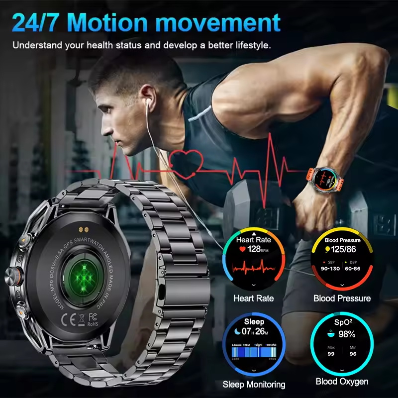 2025 New Outdoors Military GPS - Altimeter Compass Watch ulasan dan harga
