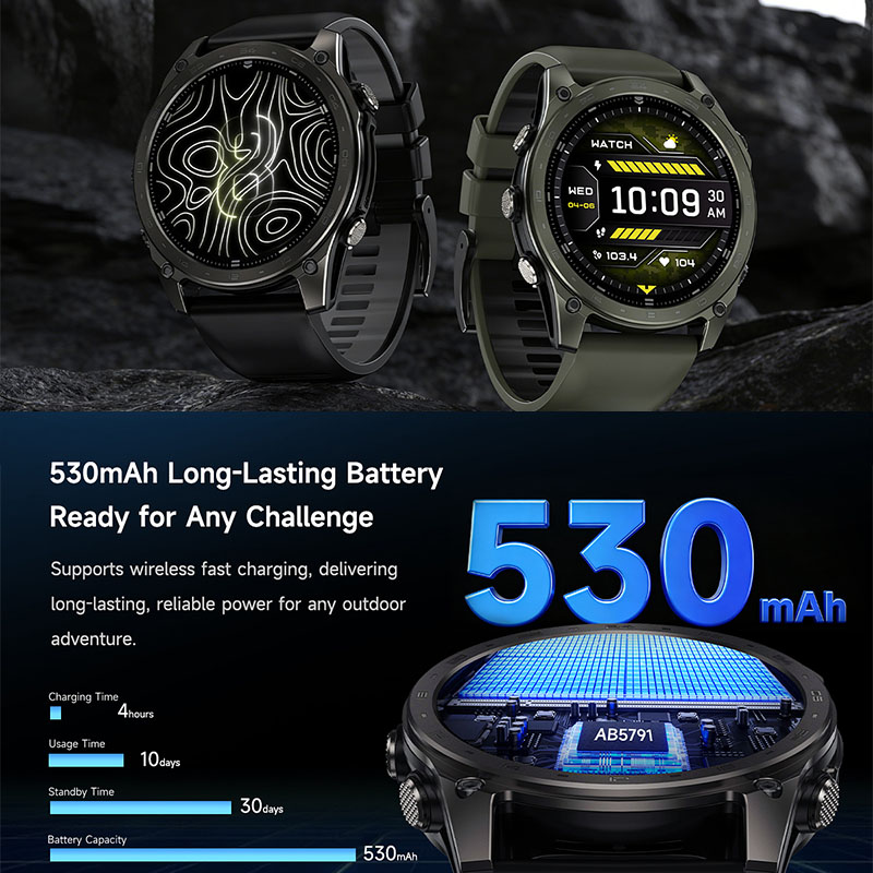 New 5ATM Waterproof Smart Watc - Altimeter Compass Watch ulasan dan harga